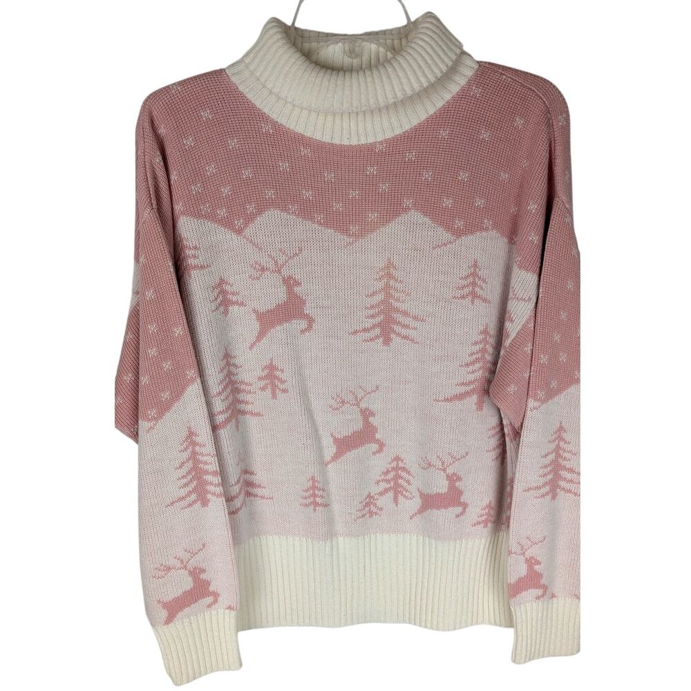Winter Sweater 90's Vtge unionlabel Bust 42" CB length 25" Dropped sleeve21"VGUC